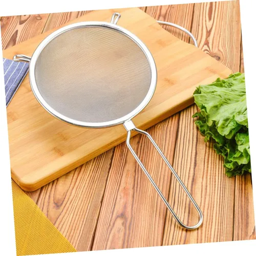 Vista 9 de Cuchara para servir alimentos, coladores finos de cocina, tamiz de harina, tamiz para hornear, colador de malla, colador de té, cuchara para freír