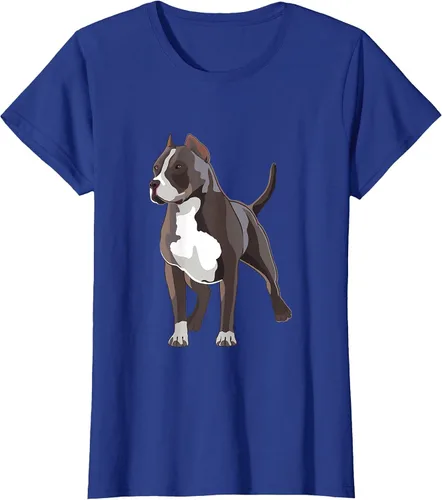 Vista 40 de American Bully Dog Holder Illustration for Dog Lovers T-Shirt Negro