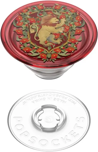 Vista 4 de PopSockets - Agarre para teléfono con soporte expandible, agarre adhesivo, Harry Potter - Cresta floral de Gryffindor