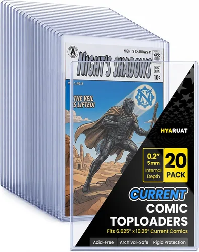 Vista 13 de Protectores rígidos superiores para cómics modernos, fundas protectoras rígidas para almacenamiento y exhibición de cómics, paquete de 10