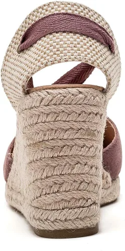 Vista 3 de U-lite - Alpargatas con puente de 3 para mujer, clásicas y suaves, con cordones.