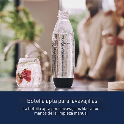 Vista 8 de SodaStream Terra - paquete para agua con gas (azul niebla), con CO2, botellas DWS y sabores Bubly Drops