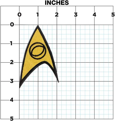 Vista 3 de Ata-Boy Star Trek Science Insignia Parche de parche para planchar, regalos y mercancía..