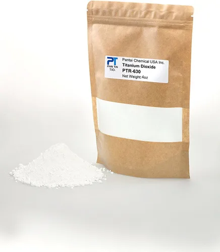 Vista 2 de Dióxido de titanio Grado cosmético Fabricación de jabón, manualidades, pinturas y colorante de pigmentos Bolsa resellable PTR-630 16 onzas