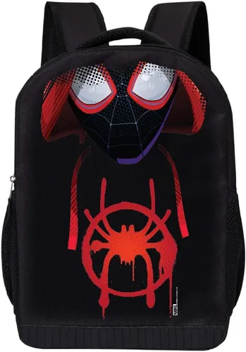 Vista 28 de Marvel Mochila Spider-Man para niños y niñas, mochila para niños pequeños Miles Morales Spiderman Kids Mochila Bolsa de malla Vengadores - Michael