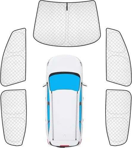 Vista 16 de KMF 6 piezas de parasoles gruesos para Mazda 3 Hatchback (No Sedán) 2014-2018 Accesorios, parasoles completos para parabrisas y ventanas de coche