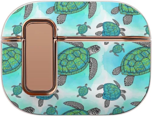 Vista 16 de Funda para auriculares compatible con Airpods Pro 2, estampado de leopardo de guepardo, plástico, con bloqueo, protección a prueba de golpes