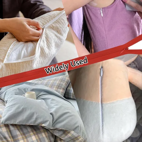 Vista 7 de 40 cremalleras invisibles de nailon para costura a medida, vestidos, faldas, almohadas especiales de manualidades (color mixto/16 pulgadas)