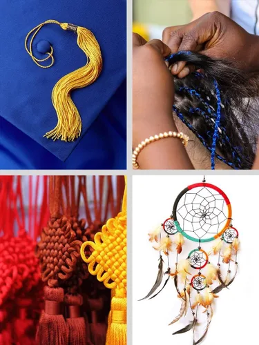 Vista 4 de Mandala Crafts Cordón de satén de cola de rattail de 0.02 in para nudos chinos de macramé