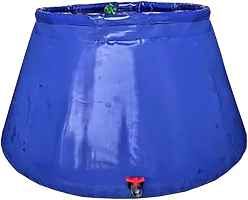 Vista 2 de Bolsa de agua de plástico flexible reutilizable con válvula, contenedor portátil de almacenamiento de agua potable, tanque de agua plegable