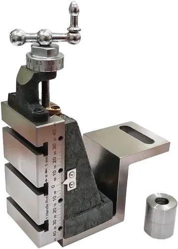 Vista 2 de Mini tobogán de fresado vertical montado en placa angular tipo Z - Ajuste directo para mini máquina de torno