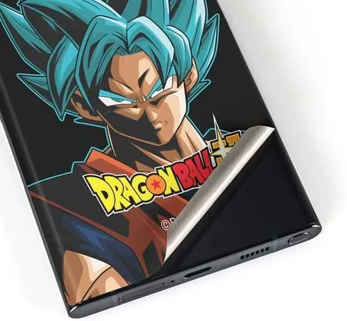 Vista 3 de Skinit Calcomanía para teléfono compatible con Galaxy S23 Ultra, diseño oficial de Dragon Ball Super Goku Negro - DBZSPR04