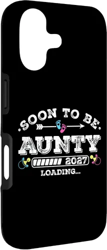 Vista 3 de Soon to Be Aunty 2027 Loading for Pregnancy Announcement Case for iPhone 17