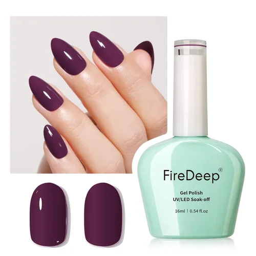 Vista 29 de Esmalte de uñas de gel rojo perla, 0.54 onzas líquidas, botella grande UV/LED, esmalte de gel rojo para primavera y verano
