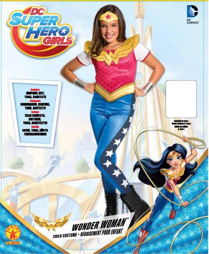 Vista 2 de Rubie's Disfraz de la Mujer Maravilla de DC para niña