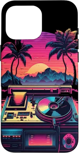 Vista 18 de AV Technician Turntable Audio Sound Record Vinyl Synthwave Case for iPhone 15 Plus