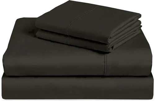 Vista 10 de Juego de sábanas premium de 4 piezas - Sábanas de cama de algodón tamaño individual - 100% algodón - 300 número de hilos - Sábana bajera ajustable