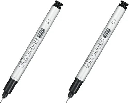 Vista 6 de Copic Multiliner SP - Marcador de tinta negra, punta 0.1