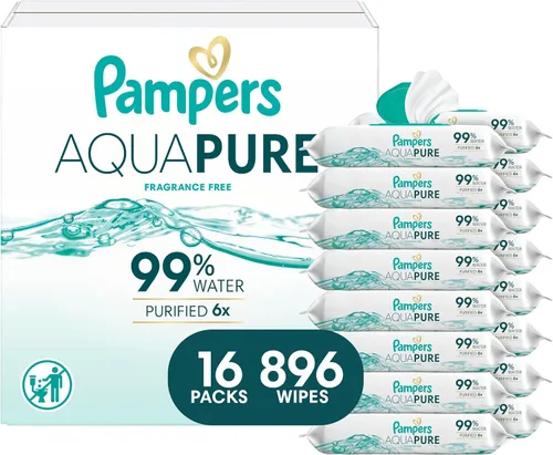 Vista 14 de pampers toallitas para bebé Aqua Pure 56 ct ANTIGUO
