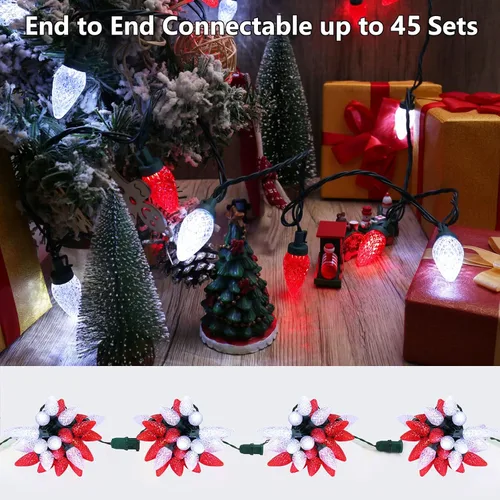 Vista 5 de Brizled - Luces de Navidad C9 para decoraciones navideñas al aire libre