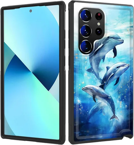 Vista 134 de Funda magnética para Galaxy A16 5G, [compatible con MagSafe] [protección contra caídas de grado militar] Funda resistente a prueba de golpes