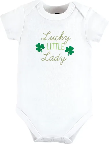 Vista 214 de Hudson Baby baby-girls Cotton Bodysuits 3-pack