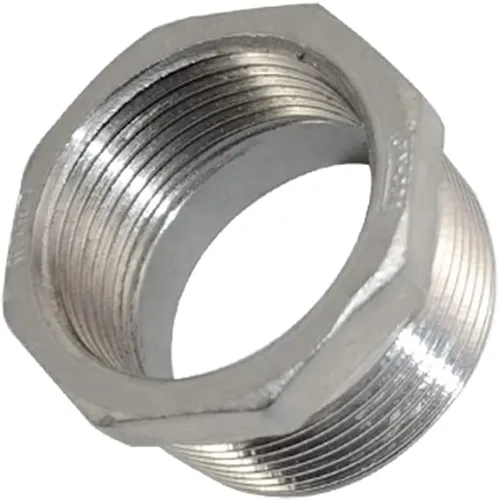 Vista 39 de 1/4" macho NPT a 1/8" hembra NPT hembra reductor/reductor buje de tubería, adaptador, buje hexagonal SS 304 de acero inoxidable