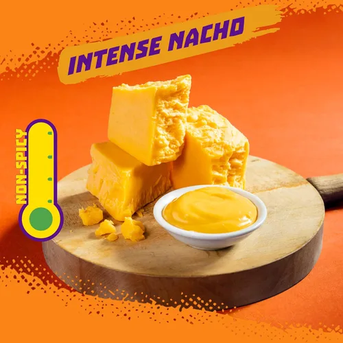 Vista 3 de Takis Intense Nacho - Bolsa tamaño Fiesta de 17 onzas, con sabor a queso, no picante, chips de tortilla enrollados