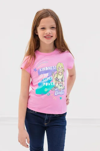 Vista 2 de Barbie Paquete de 2 camisetas para niñas de niños pequeños a niños pequeños