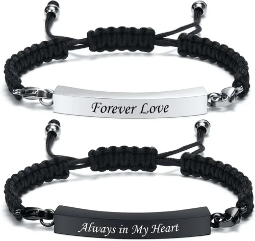 Vista 9 de Hisatan Personalized Urn Bracelet for Ashes, Cremation Jewelry Keepsakes for Ashes for Women Men, Handmade Woven Rope Adjustable Ashes Holder