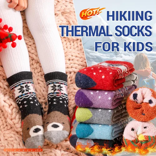 Vista 74 de Eocom 6 pares de calcetines de invierno cálidos de lana para niños y niñas