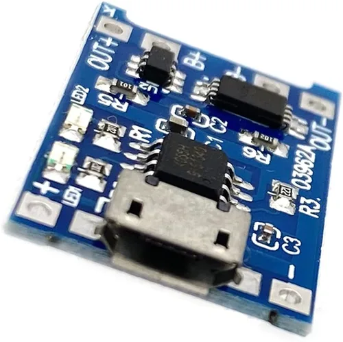 Vista 7 de Kiro&Seeu 5PCS TP4056 Mirco-USB 5V 1A 18650 Cargador de batería de litio Módulo de carga Junta de carga con funciones de protección dual