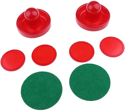 Vista 8 de harayaa 2 Pieces Air Hockey Pusher Set Combined with Air Goalies Strikers Mallet Smooth Suitable for Kids Adults Table Replace