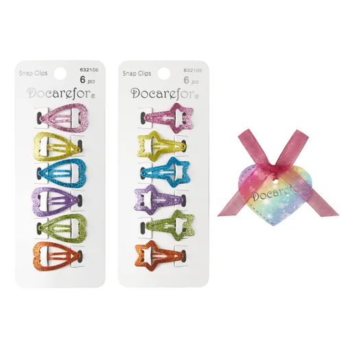 Vista 9 de 24 pinzas para el cabello para niñas, antideslizantes, de metal, a presión, para niños, adolescentes, mujeres, color caramelo sólido y brillante