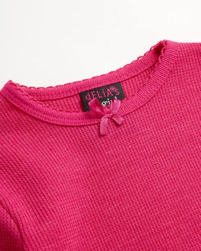 Vista 2 de Ropa interior térmica para bebés y niñas, 6 piezas de punto gofre y pantalones largos (12M-4T)