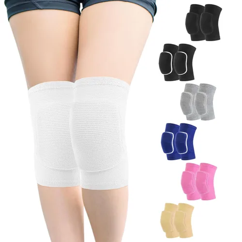 Vista 9 de HISFFOG Rodilleras de voleibol para mujeres, hombres, jóvenes, niñas, niños, rodilleras para voleibol, baloncesto, fútbol, baile, yoga, tenis