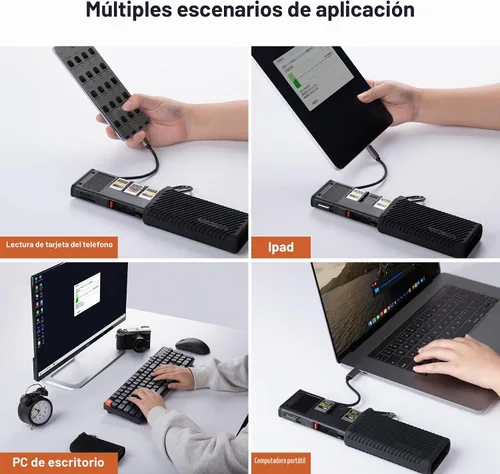 Vista 6 de PGYTECH USB 3.2 CFexpress A Card Reader Case 10GBps (CFexpress-A, Black)
