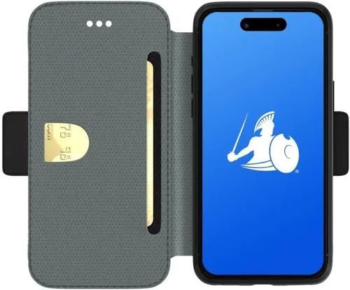 Vista 8 de DefenderShield Protección EMF y 5G Anti Radiación Compatible con iPhone 14 - Bloqueo RFID EMF Shield Funda Monedero Desmontable con Cierre Magnético