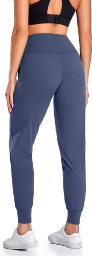 Vista 26 de Oalka - Pantalones deportivos para mujer, con cintura alta y bolsillos, para hacer deporte, yoga y entrenar