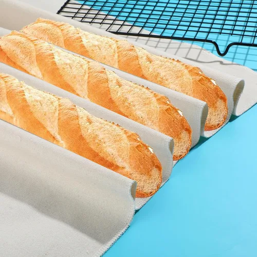 Vista 7 de 2 piezas de paño para preparar pan de 14x18 pulgadas de lino, paño para preparar pan reutilizable, paño grueso para hornear pan para masa