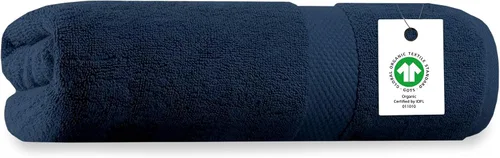 Vista 19 de Toalla de baño de felpa de algodón orgánico de lujo Certificado GOTS y OEKO-TEX Toallas de calidad hotelera premium Tecnología Feather Touch