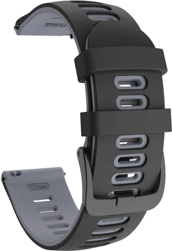Vista 9 de ISABAKE Correa de reloj Garmin de silicona suave para Garmin Vivoactive 3/Samsung Galaxy Active 2/Garmin Forerunner 245/245 Music 645/Forerunner 645