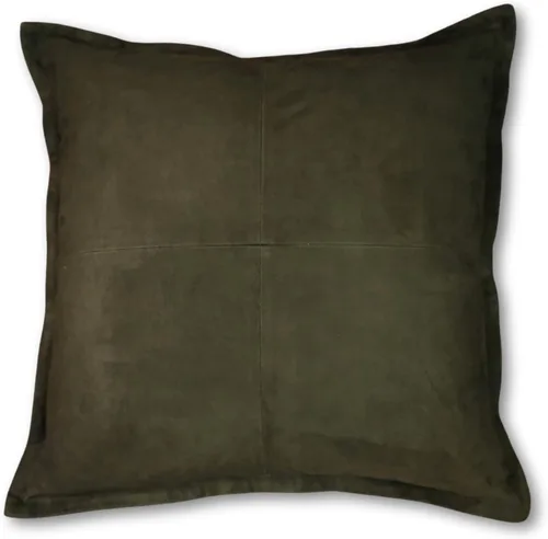 Vista 12 de Funda de almohada de cuero de cordero 100% cuero de cordero – Funda de cojín para sofá – Fundas decorativas para sala de estar y dormitorio, cuero