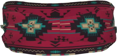 Vista 7 de Diademas nativas americanas, bandas elásticas para la cabeza, diademas anchas para yoga, bandas para el cabello de moda para mujeres y niñas