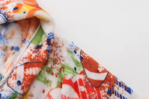 Vista 110 de E.W Apparel Bata de baño de forro polar con capucha para niños, bata suave y mullida para niños pequeños