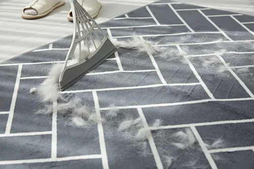 Vista 5 de Juego de escoba y recogedor Broombi - Escoba y escobilla de silicona para todas las superficies para limpieza interior - Barre vidrio, polvo