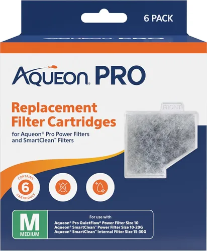 Vista 14 de Aqueon PRO - Cartuchos de filtro de repuesto, diseño NoDrip, para acuarios de agua dulce y salada, tamaño mediano, paquete de 3