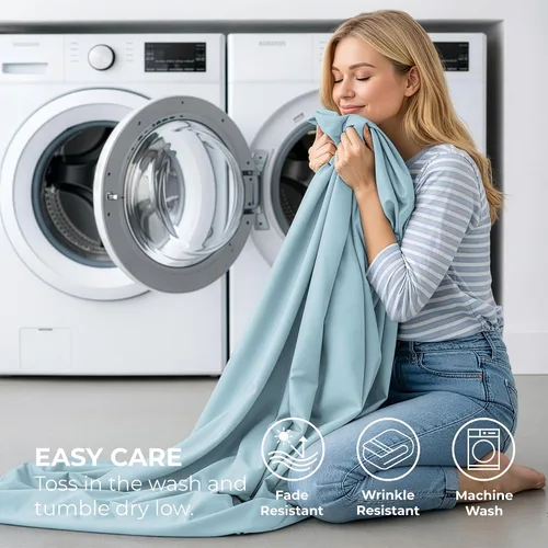 Vista 24 de Pure Bedding Juego de Sábanas Twin - Sábanas de Cama de Microfibra Ultra-Suave 1800 - Doble Cepillado - Bolsillos Profundos - Ajuste Fácil - Extra