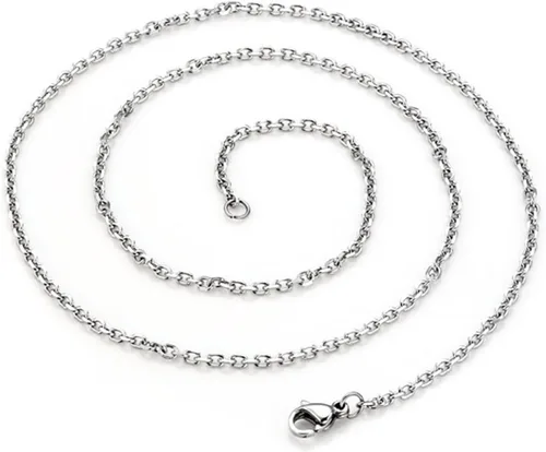 Vista 6 de PiercingJ Collar de acero inoxidable con etiqueta para grabar nombre, personalizado, con caja de regalo