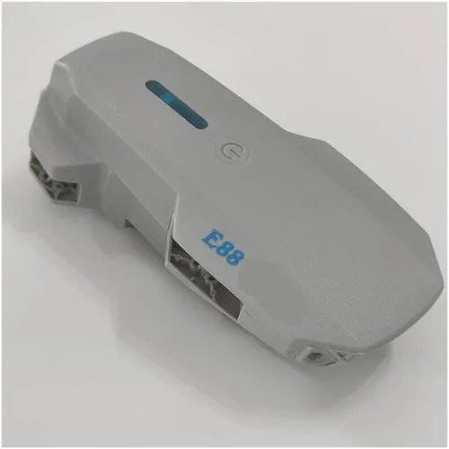 Vista 2 de Cuerpo Shell Gris Motor sin escobillas RC 8K Doble Flujo Óptico Plegable Helicóptero Avión Quadcopter Drone para E88 EVO